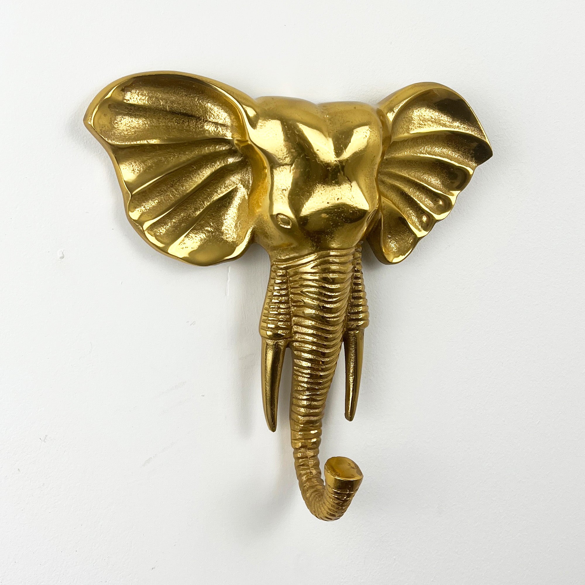 24cm Elephant Head Wall Décor Art / Decorative Hook