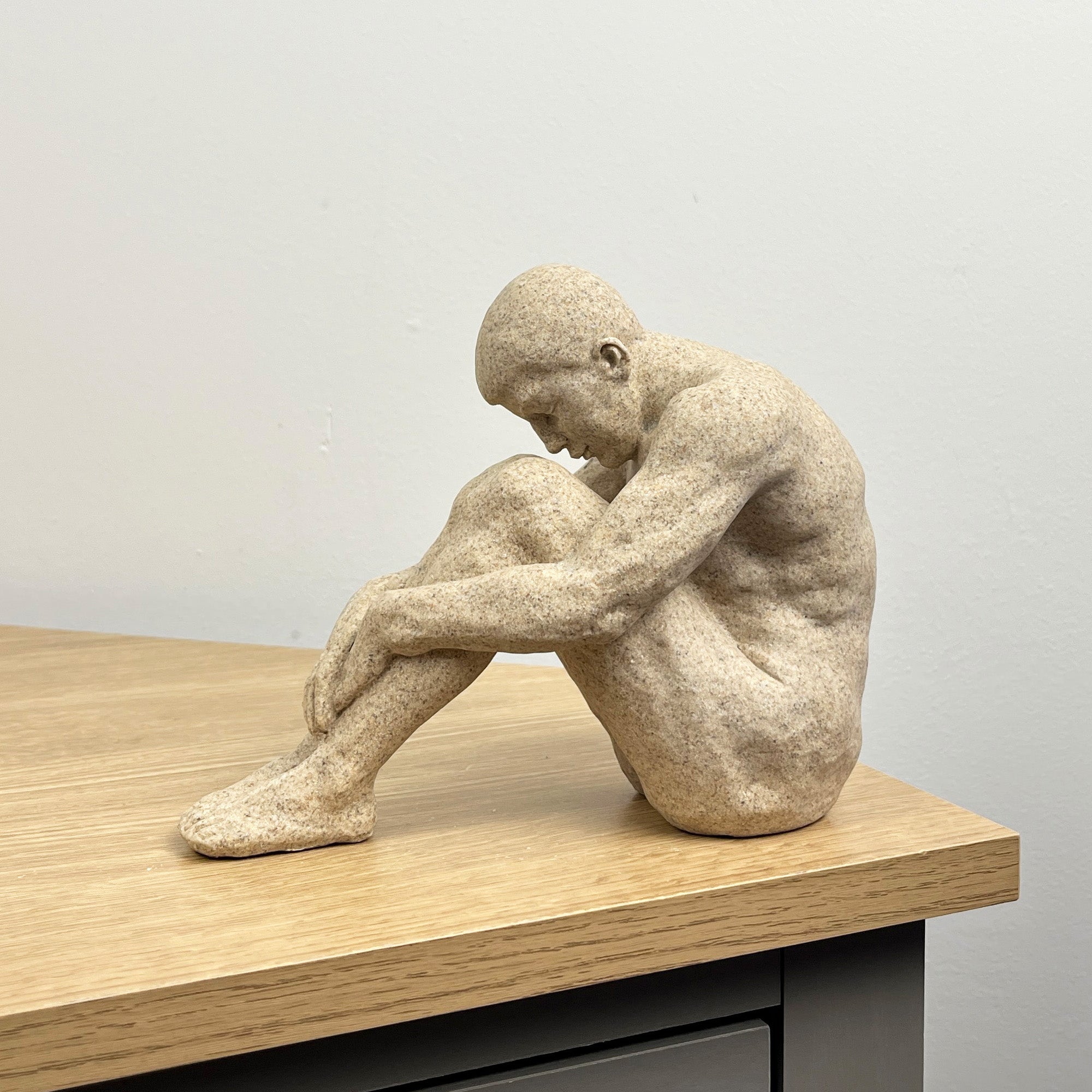 15cm Abstract Sitting Man Ornament – Resin