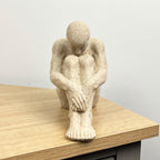 15cm Abstract Sitting Man Ornament – Resin