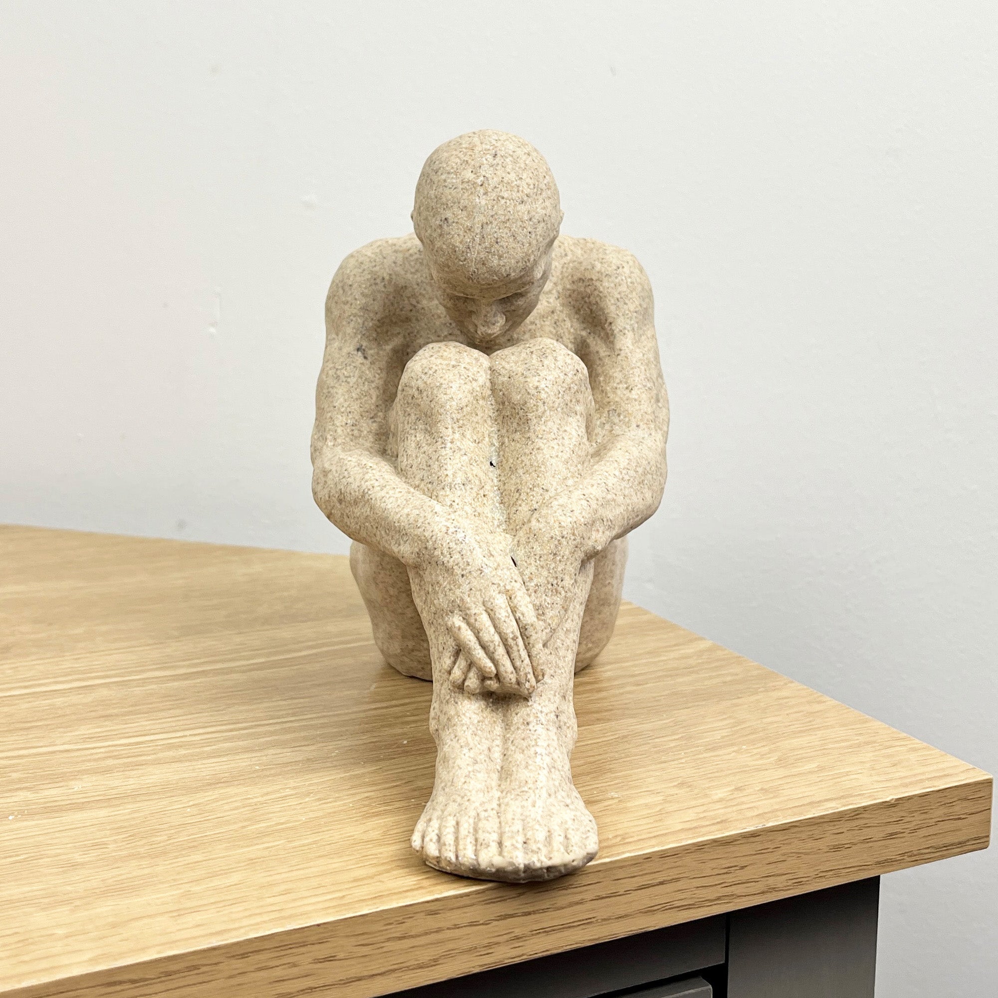 15cm Abstract Sitting Man Ornament – Resin