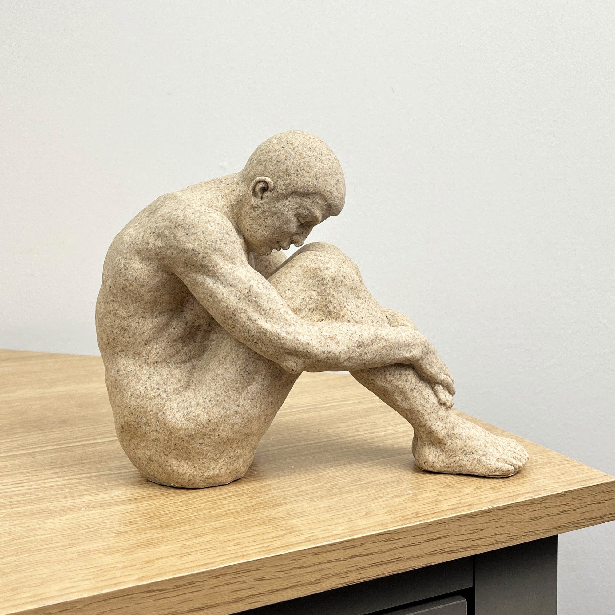 15cm Abstract Sitting Man Ornament – Resin