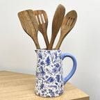 900ml Blue & White Floral Hare Serving Jug - Ceramic