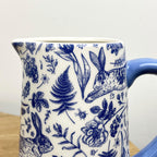 900ml Blue & White Floral Hare Serving Jug - Ceramic