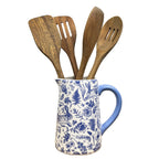 900ml Blue & White Floral Hare Serving Jug - Ceramic