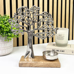 26.5cm Metal Tree of Life Candle Holder / Ornament