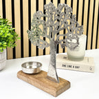 26.5cm Metal Tree of Life Candle Holder / Ornament