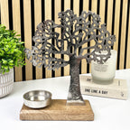 26.5cm Metal Tree of Life Candle Holder / Ornament