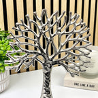 27.5cm Metal Tree of Life Ornament - Silver