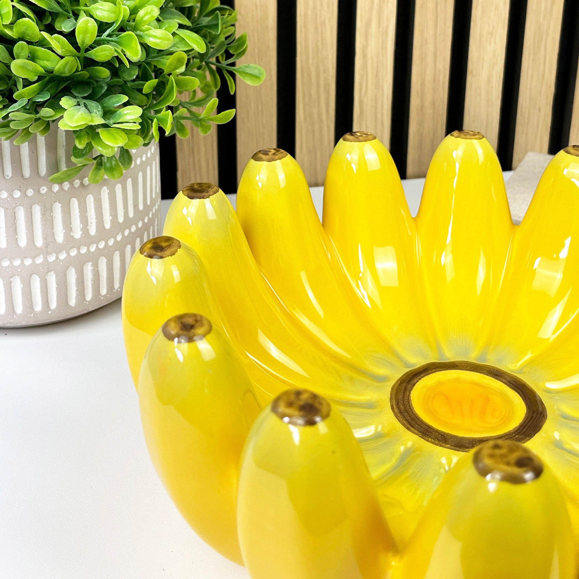 25.5cm Novelty Round Banana Bowl - Ceramic