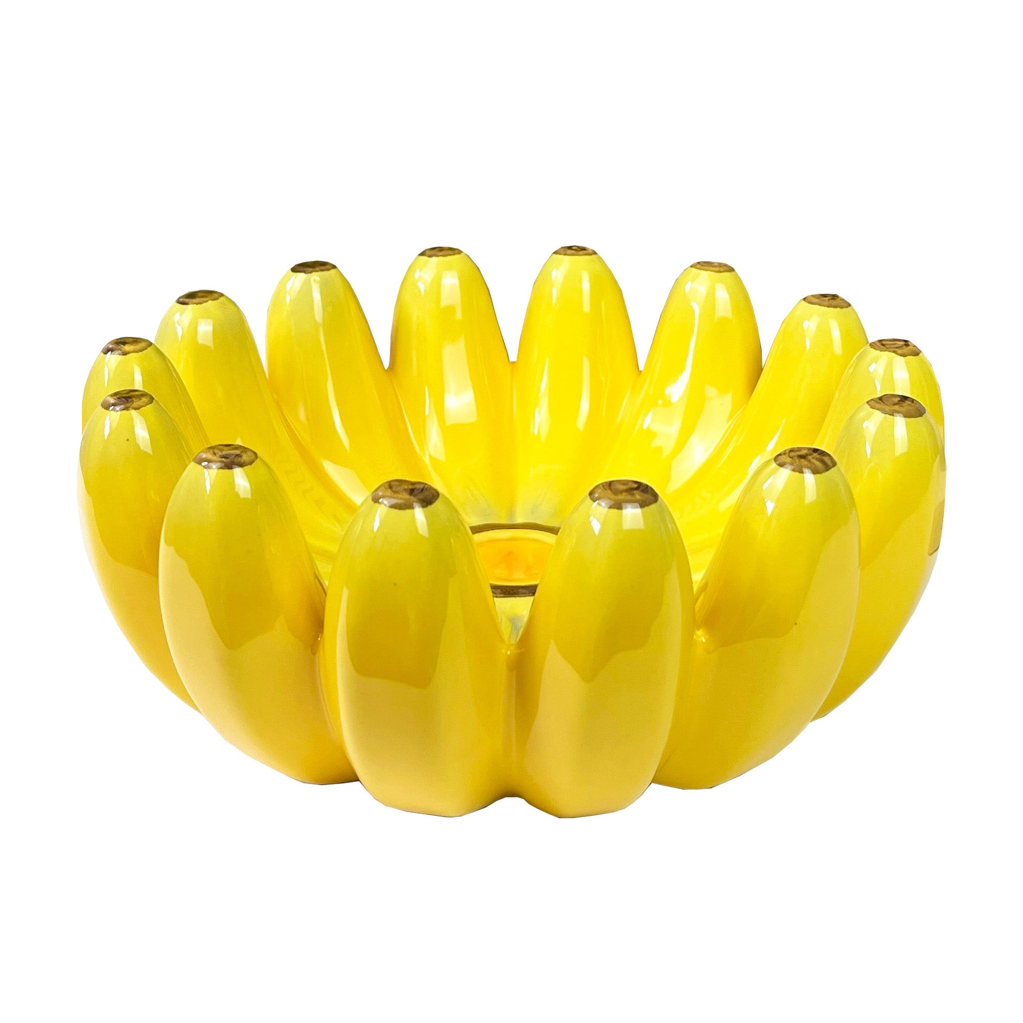 25.5cm Novelty Round Banana Bowl - Ceramic