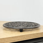 17cm Round Cast Iron Trivet - Brown