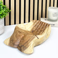 Hand Carved 29cm Hands of Hope Wooden Bowl