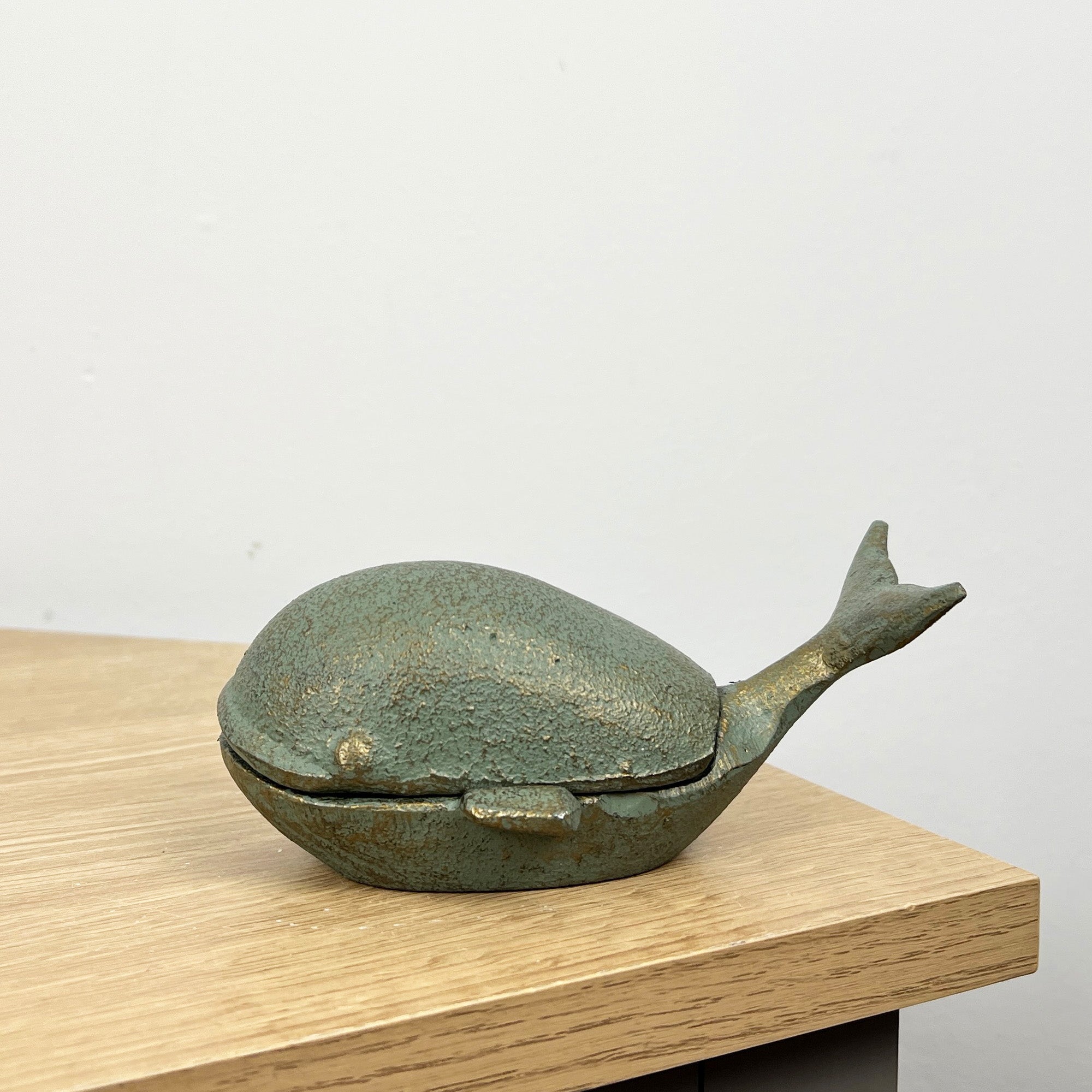 Cast Iron Whale Trinket Dish Ornament