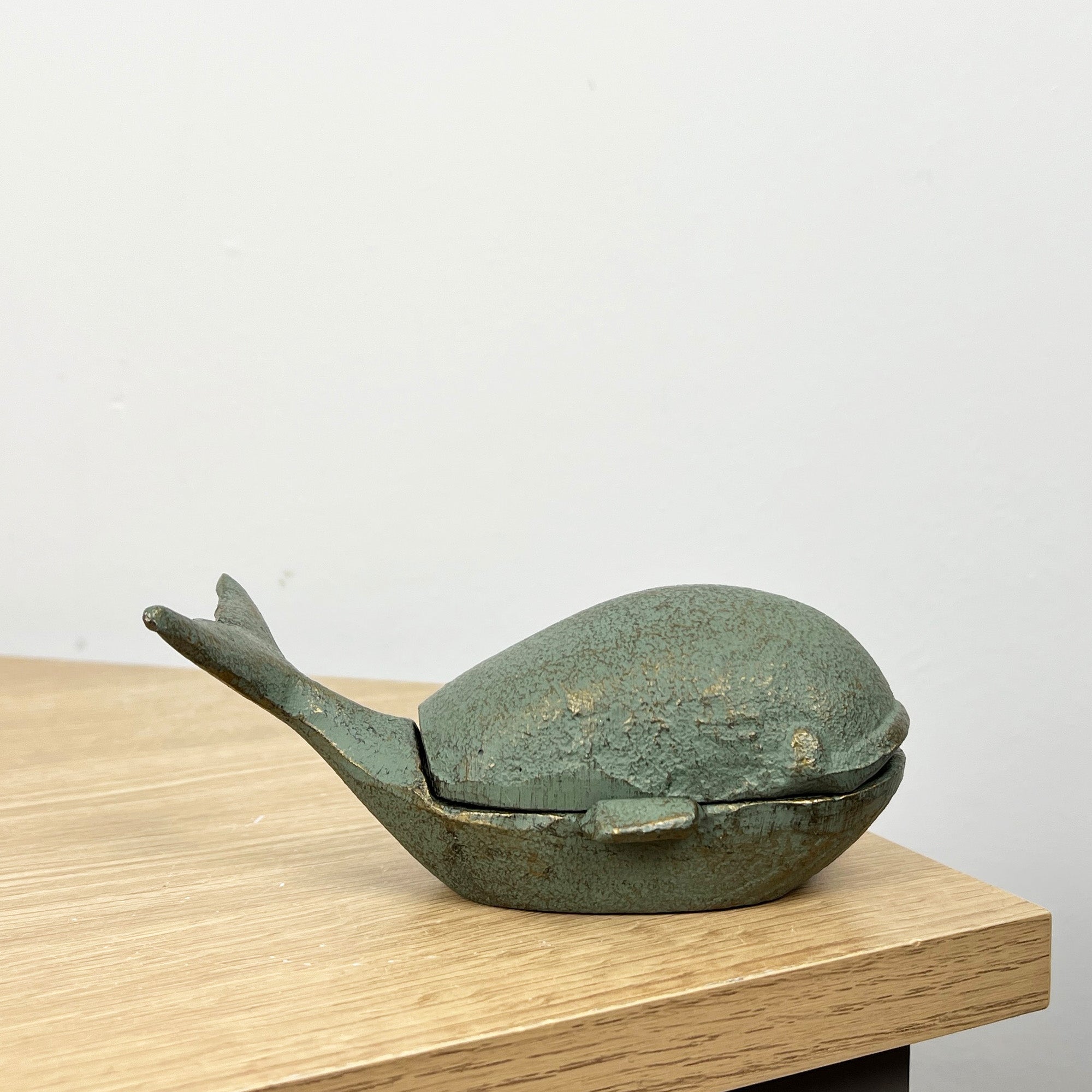 Cast Iron Whale Trinket Dish Ornament