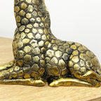 23.5cm Sitting Gold Giraffe Ornament - Resin