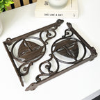 Set of 2 Nautical Boat Decorative Shelf Brackets - Cast Iron