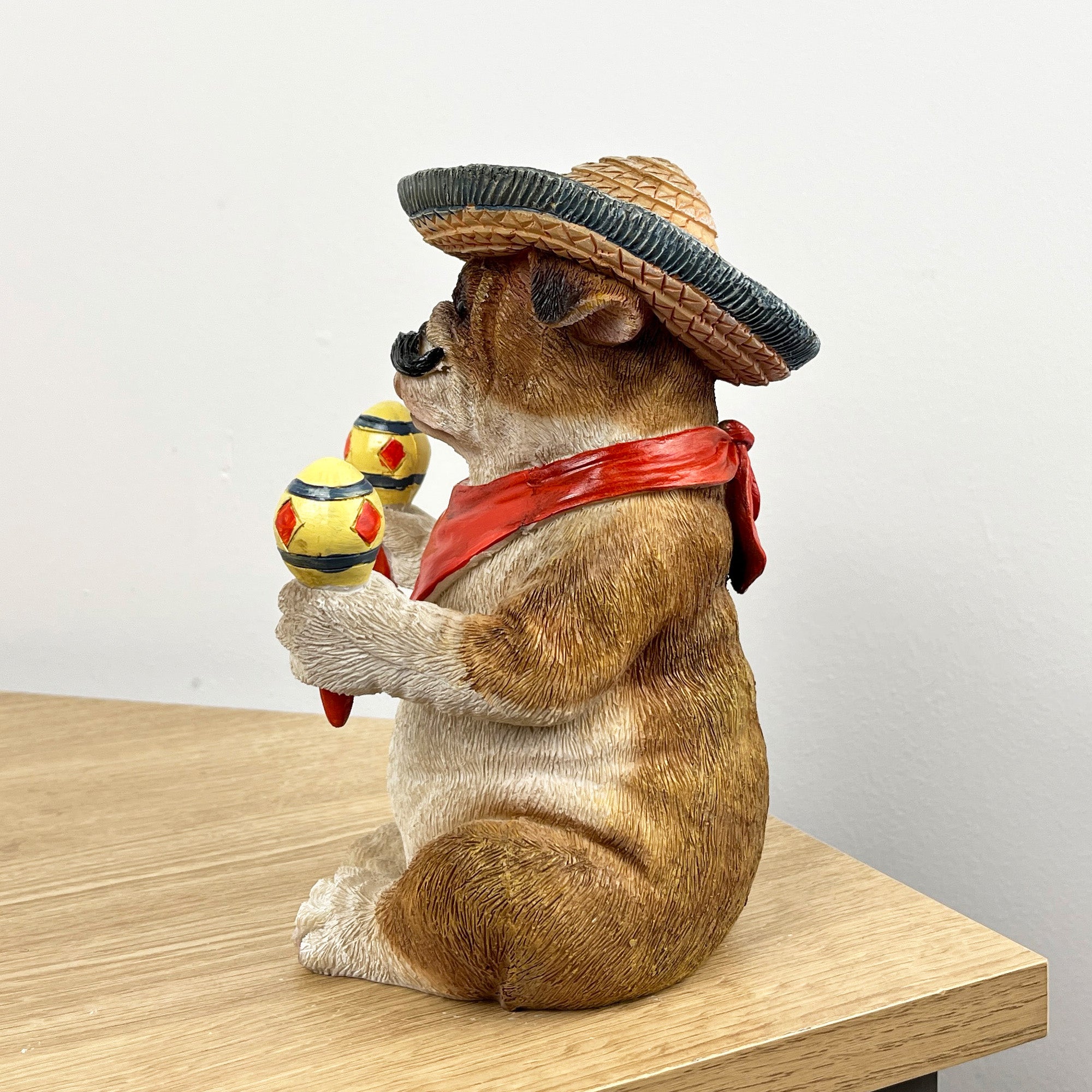 19cm Mexican British Bulldog Ornament - Resin