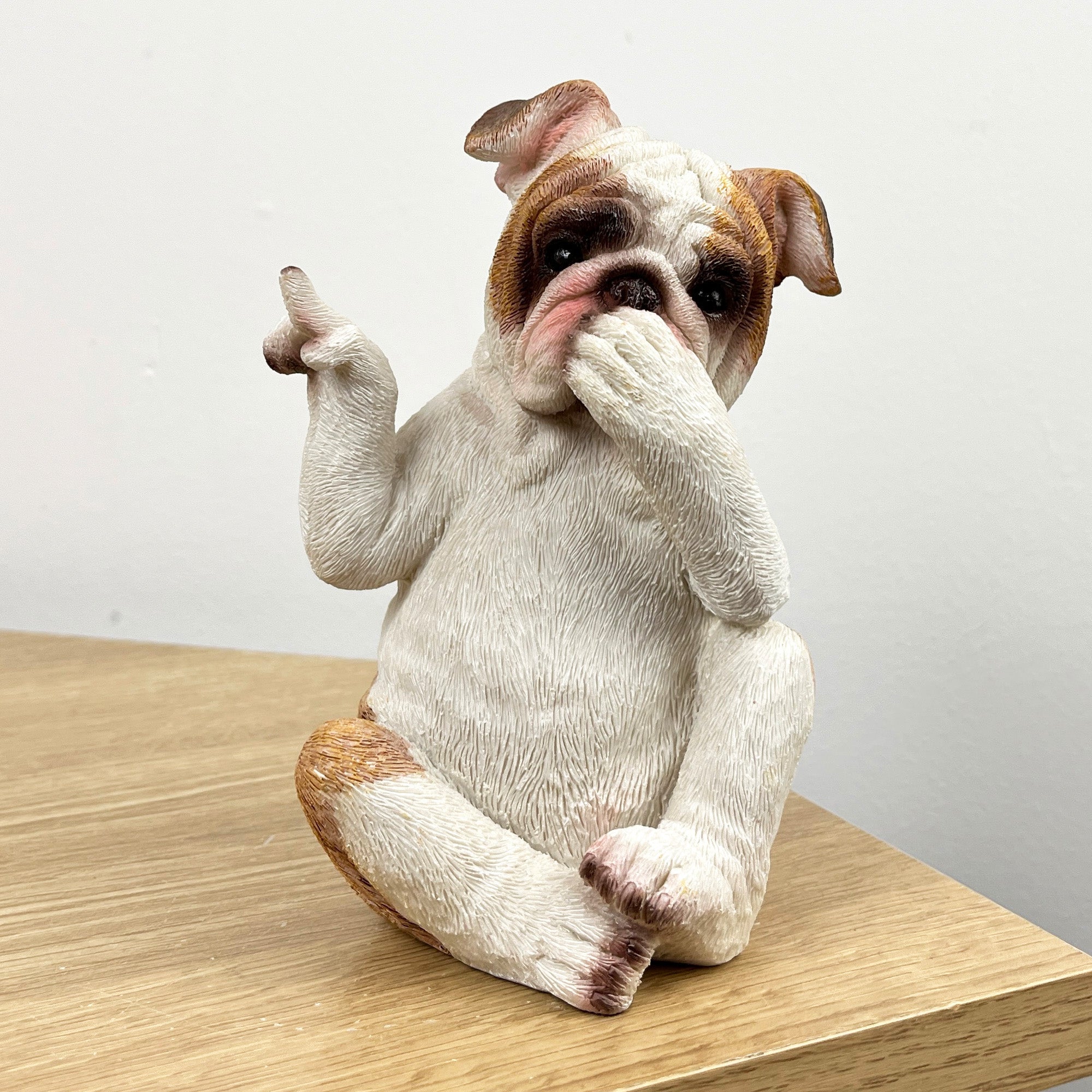 15cm Cheeky Mouth Covered British Bulldog Ornament – Resin