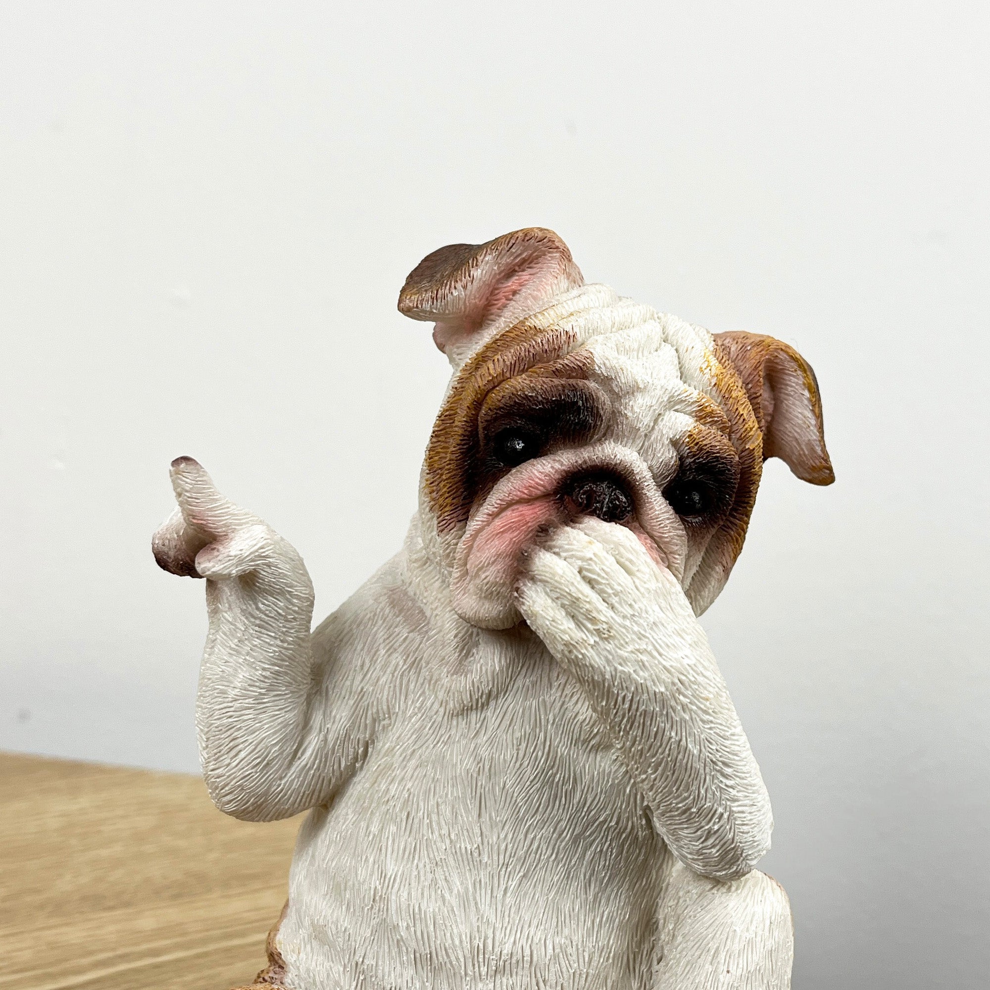 15cm Cheeky Mouth Covered British Bulldog Ornament – Resin