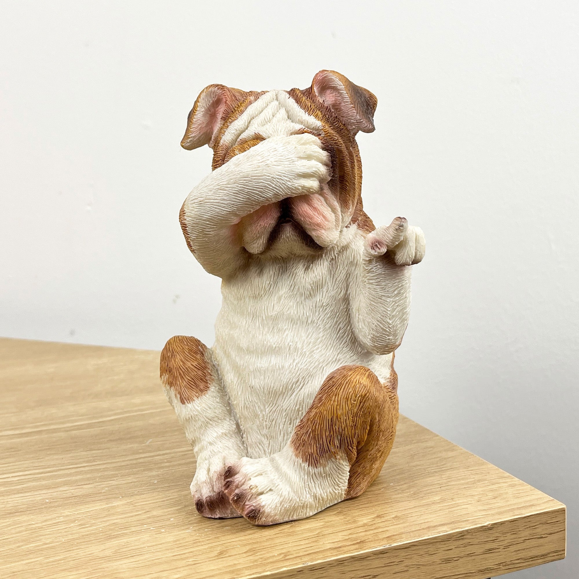 Set of 3 Who Did It British Bulldog Ornaments – Resin