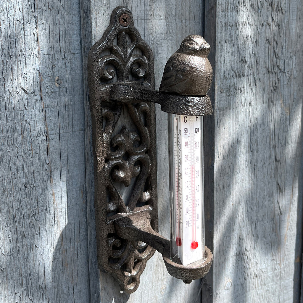 Outdoor Garden Thermometer – Cast Iron