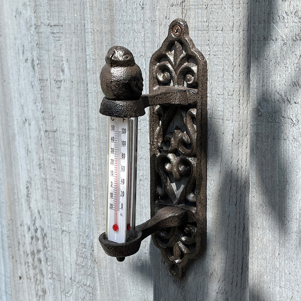 Outdoor Garden Thermometer – Cast Iron
