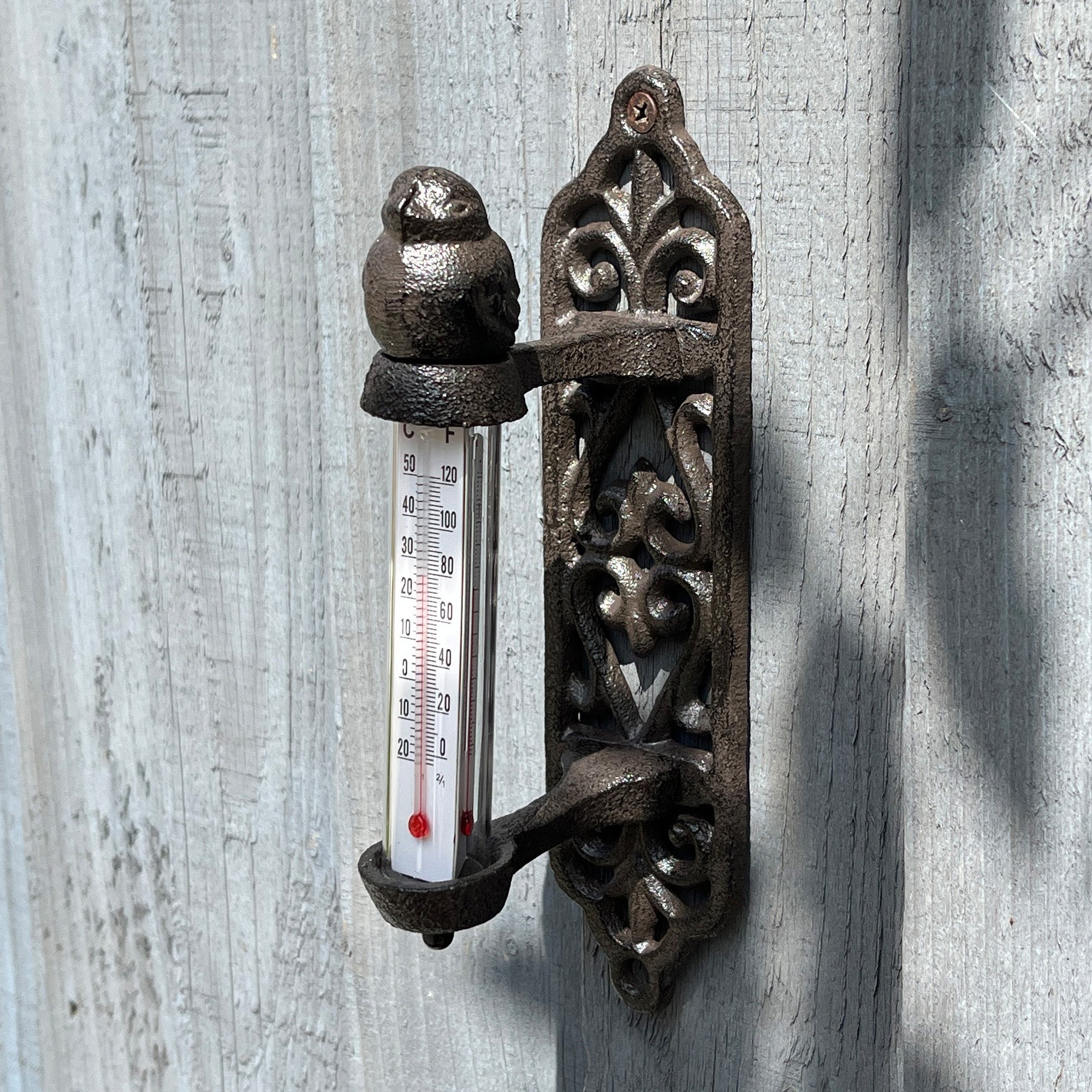 Outdoor Garden Thermometer – Cast Iron