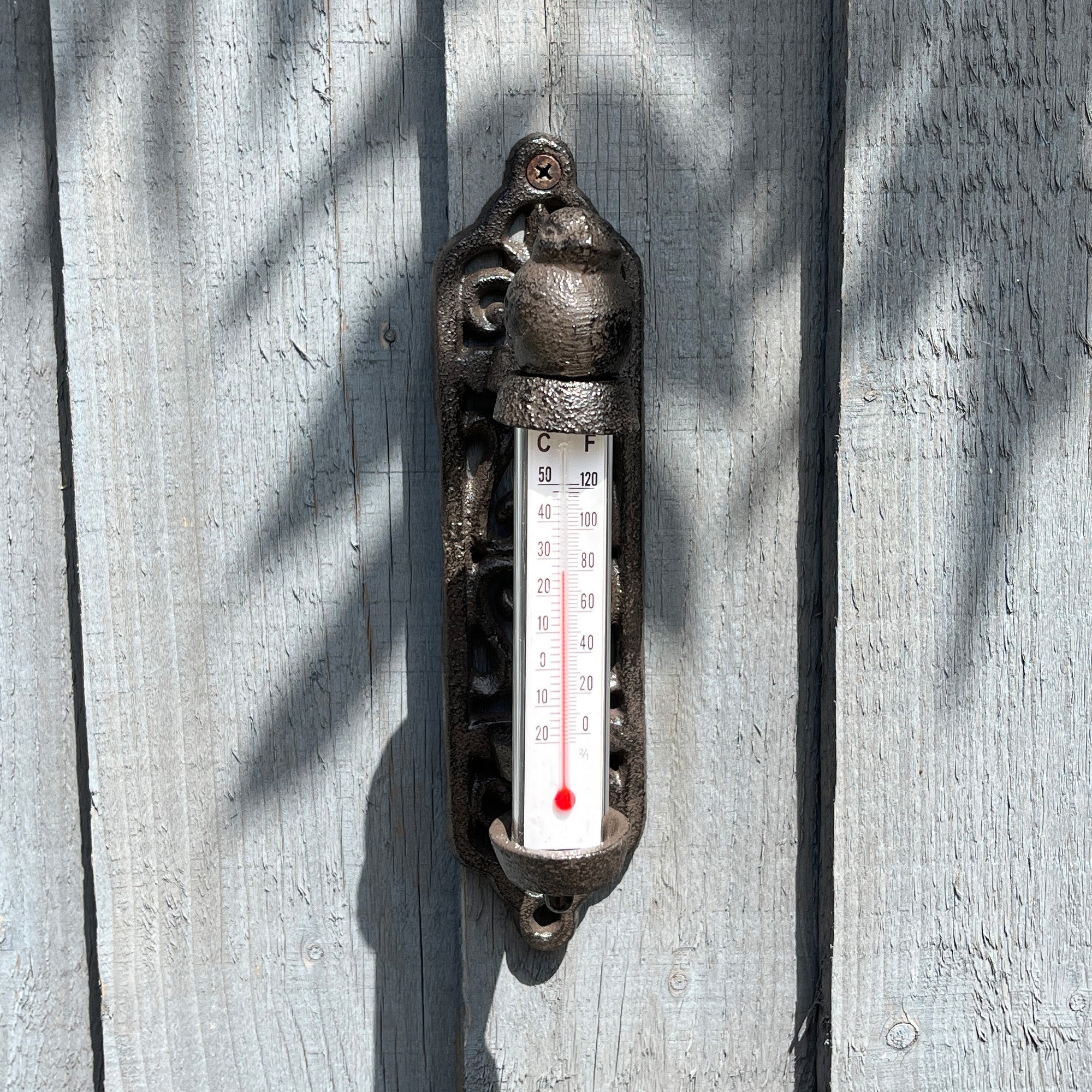 Outdoor Garden Thermometer – Cast Iron
