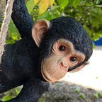 28cm Hanging Swinging Monkey Ornament - Resin