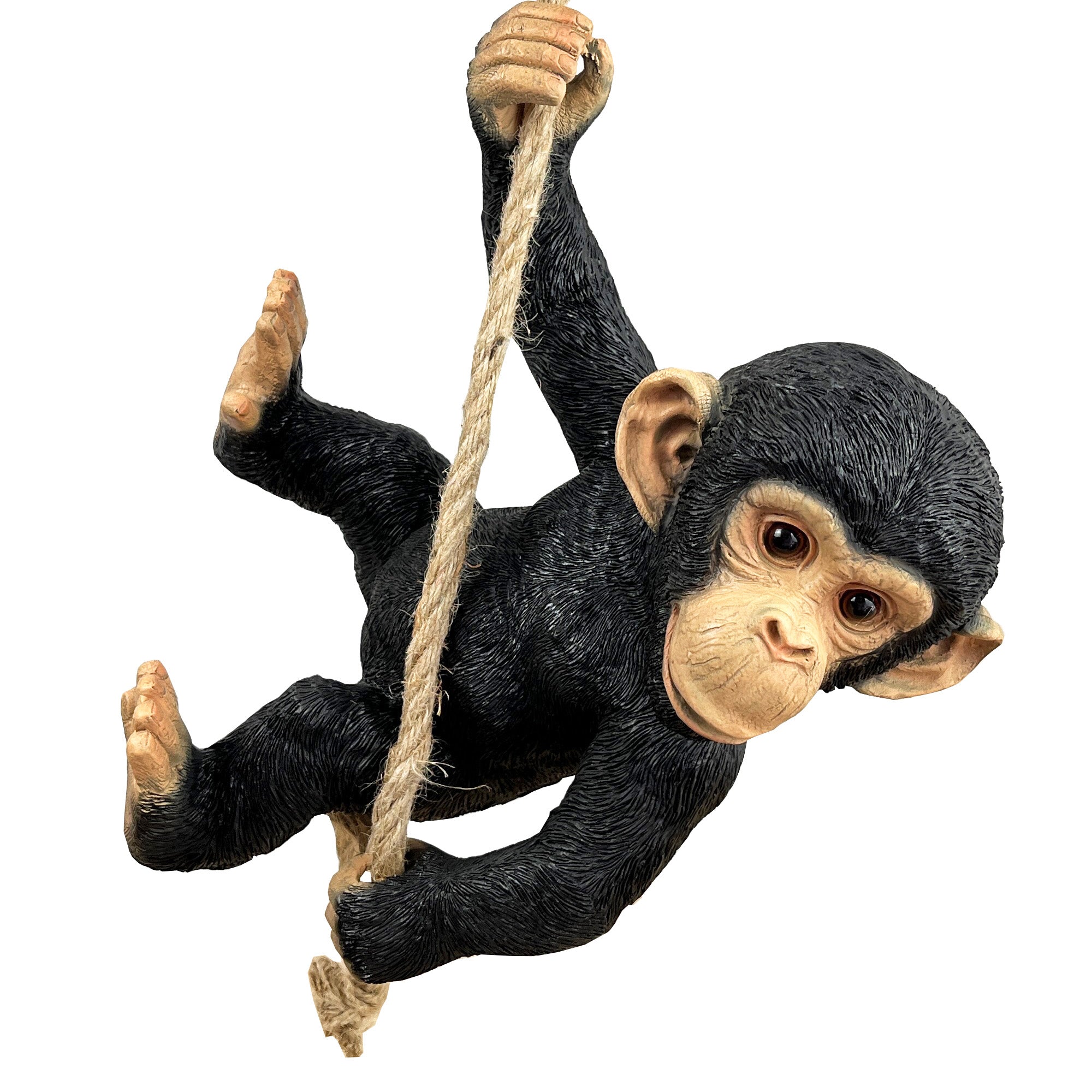 28cm Hanging Swinging Monkey Ornament - Resin