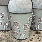 Set of 3 Small Wall Mounted Garden Planters – Metal