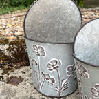 Set of 3 Small Wall Mounted Garden Planters – Metal