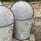 Set of 3 Small Wall Mounted Garden Planters – Metal