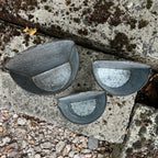 Set of 3 Small Wall Mounted Garden Planters – Metal