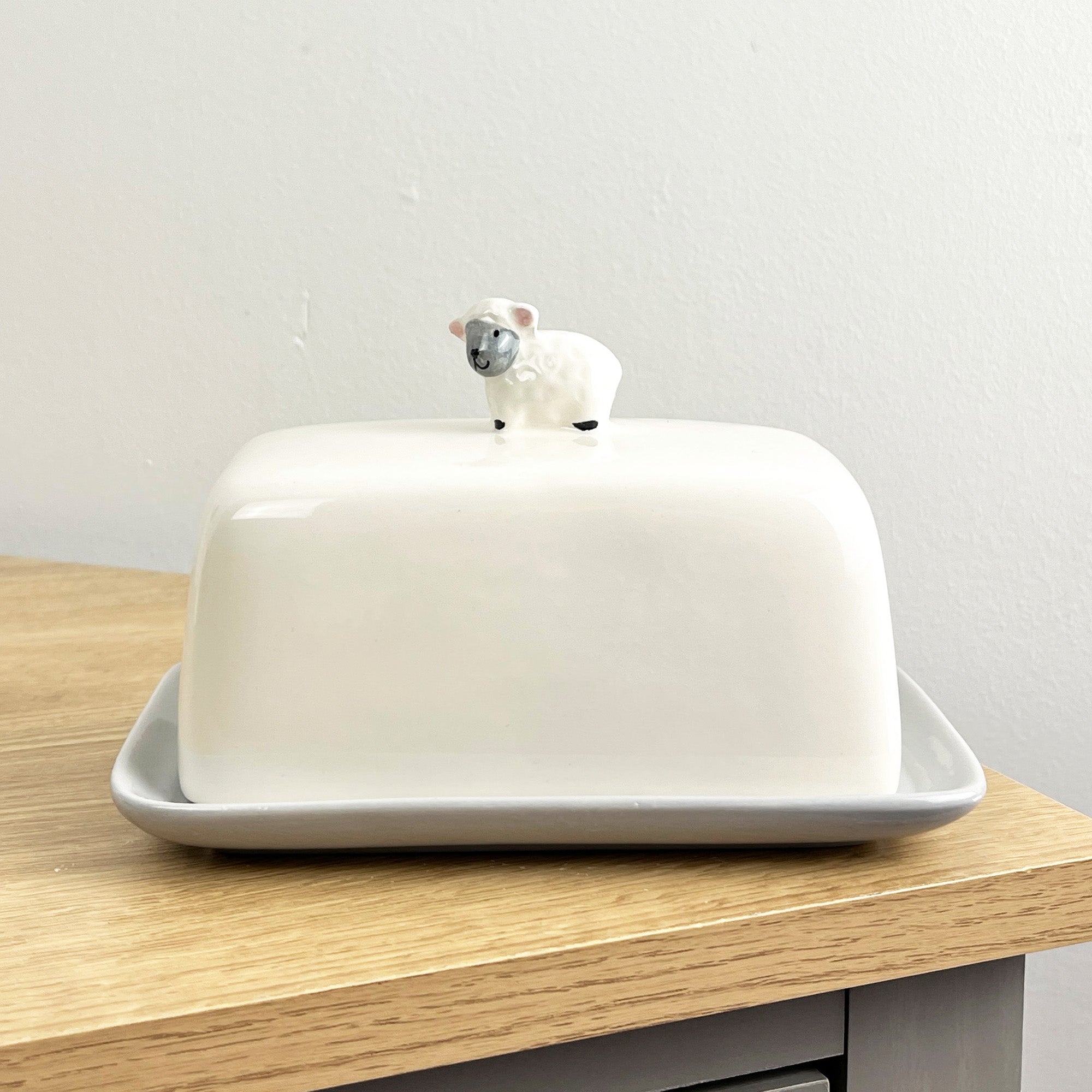 Sheep Butter Dish – Ceramic