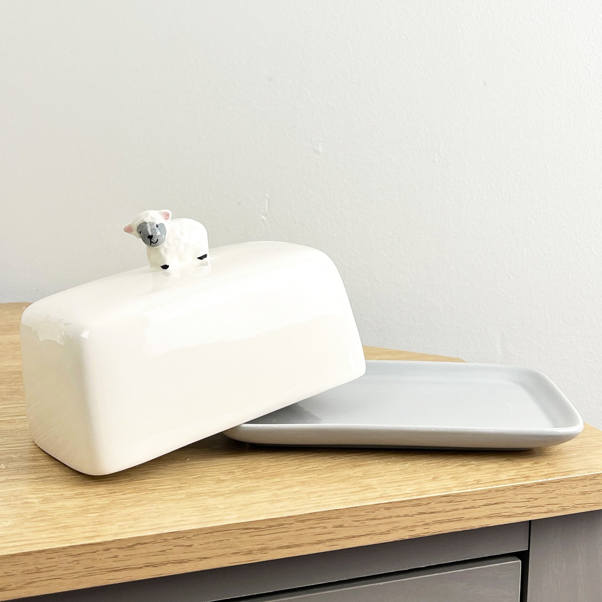 Sheep Butter Dish – Ceramic