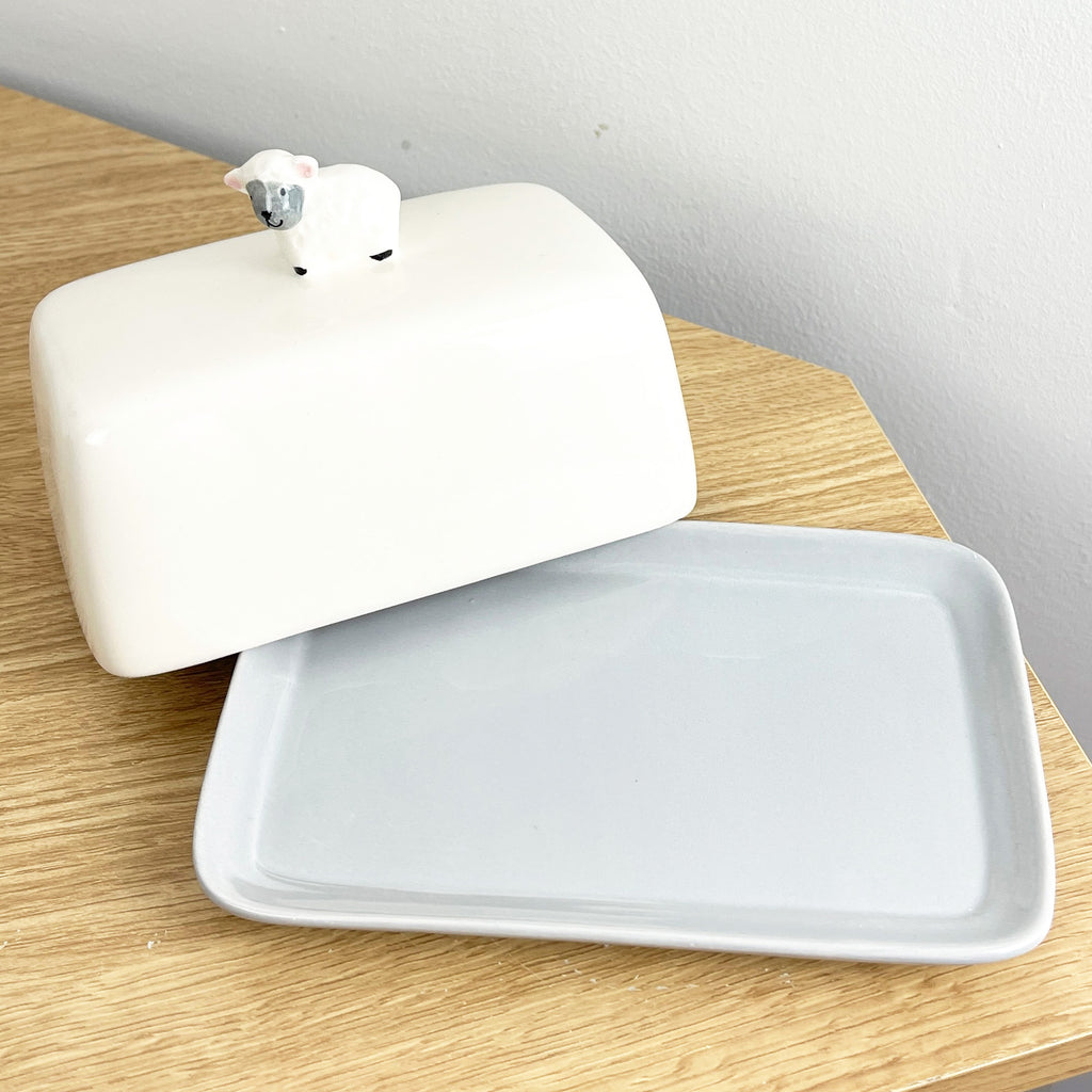 Sheep Butter Dish – Ceramic