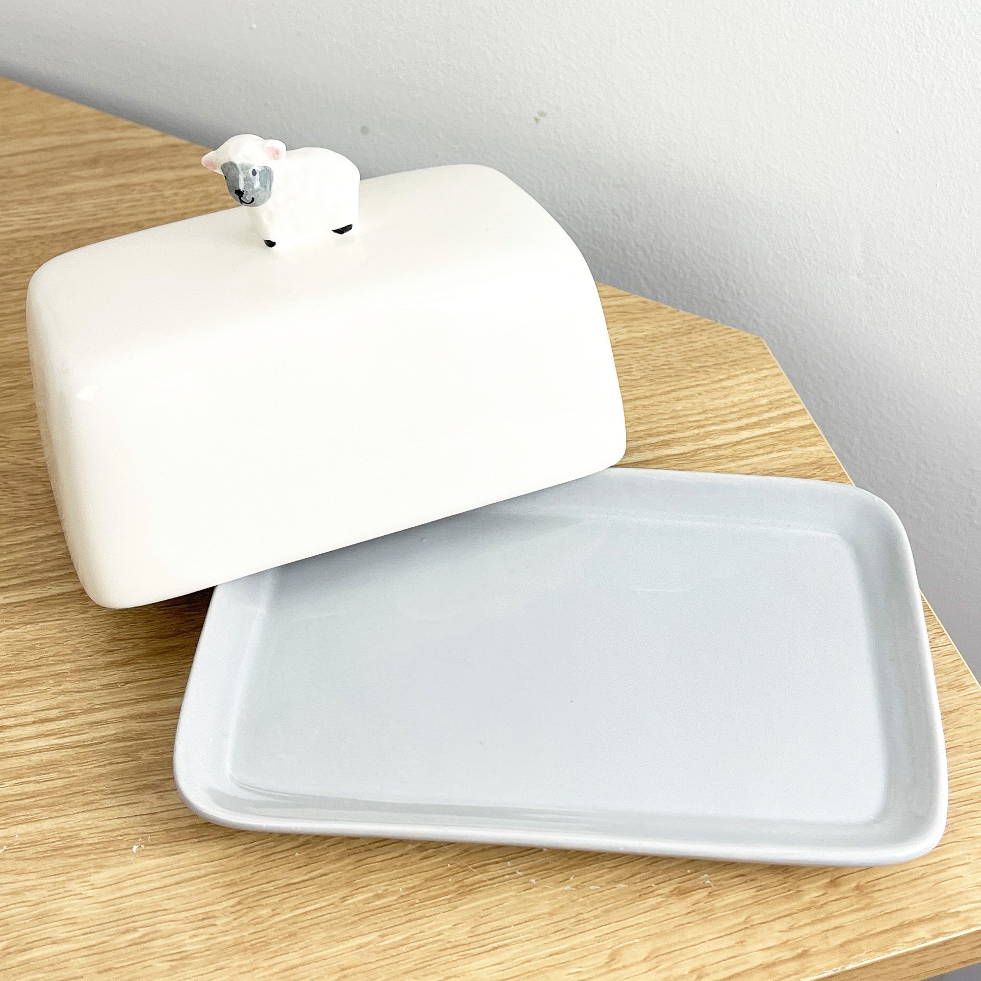 Sheep Butter Dish – Ceramic