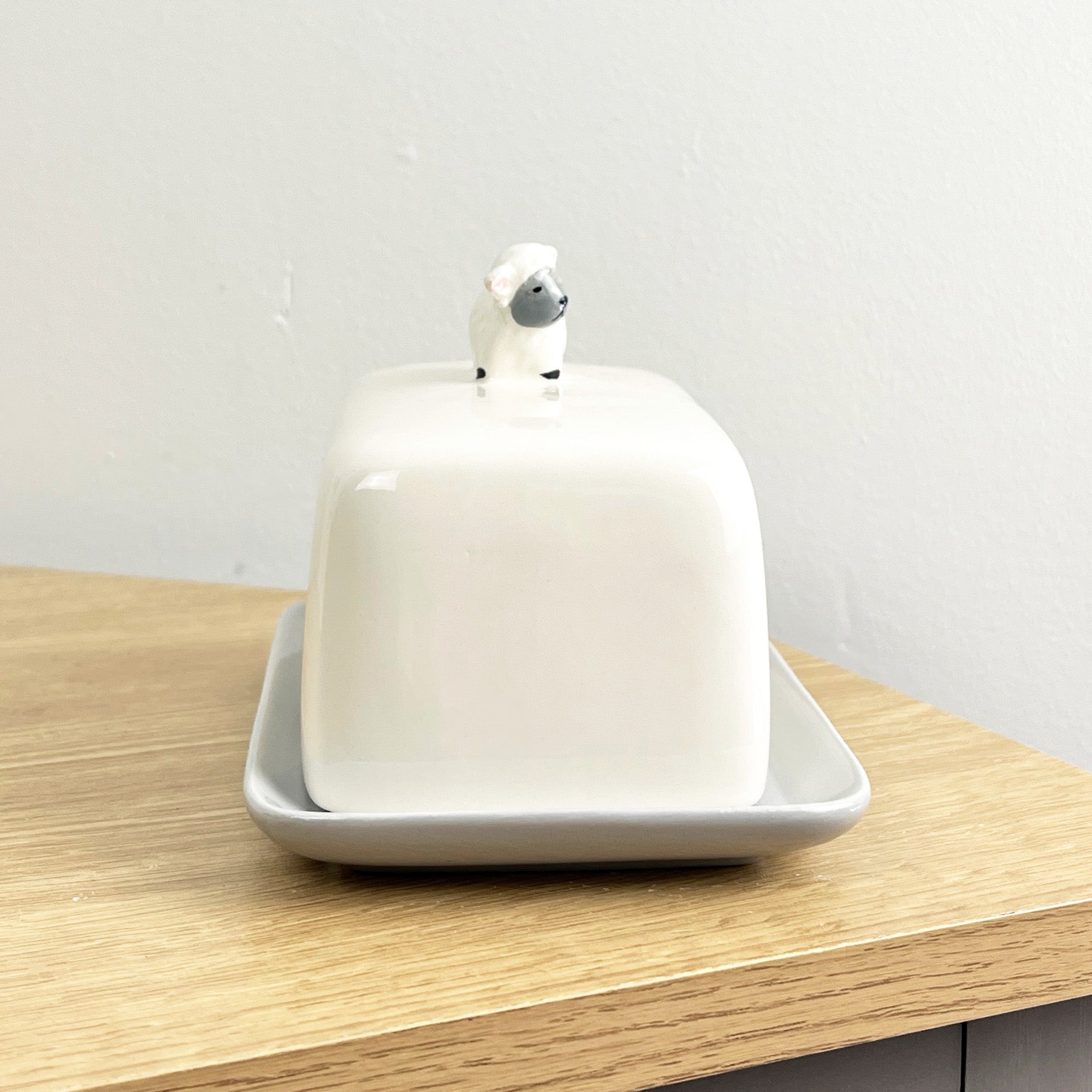 Sheep Butter Dish – Ceramic