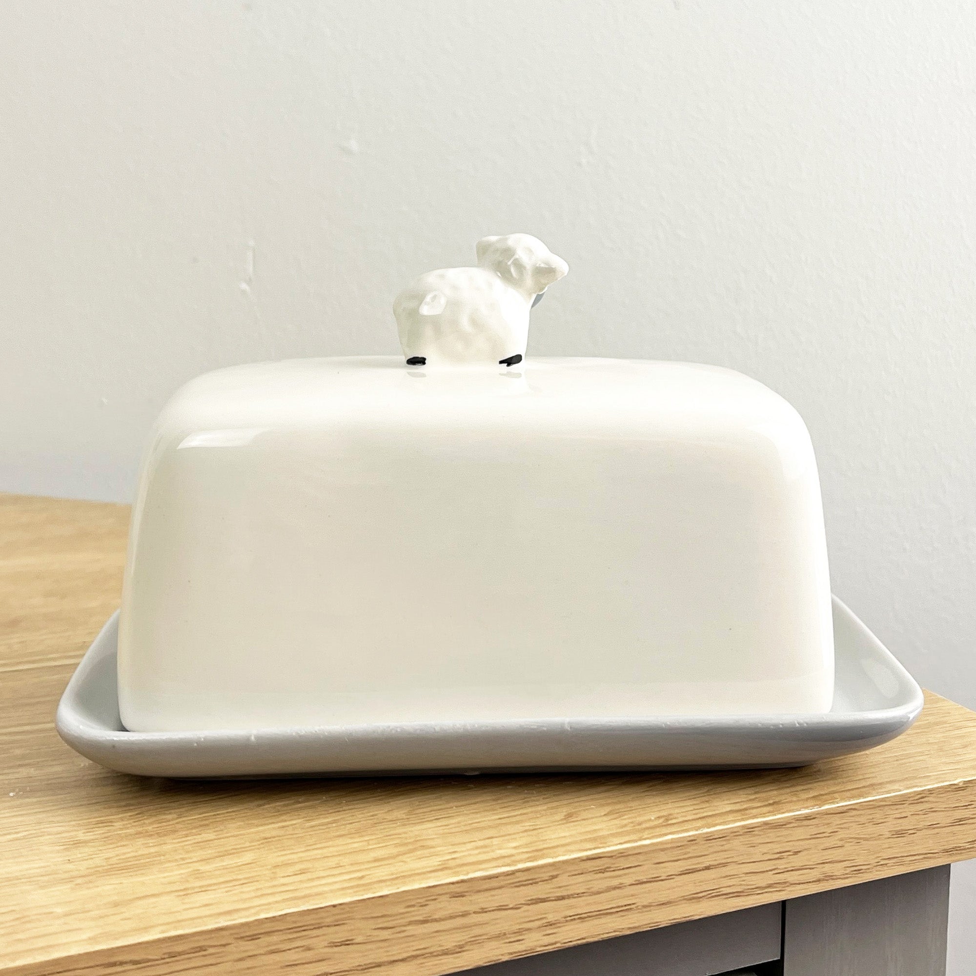 Sheep Butter Dish – Ceramic