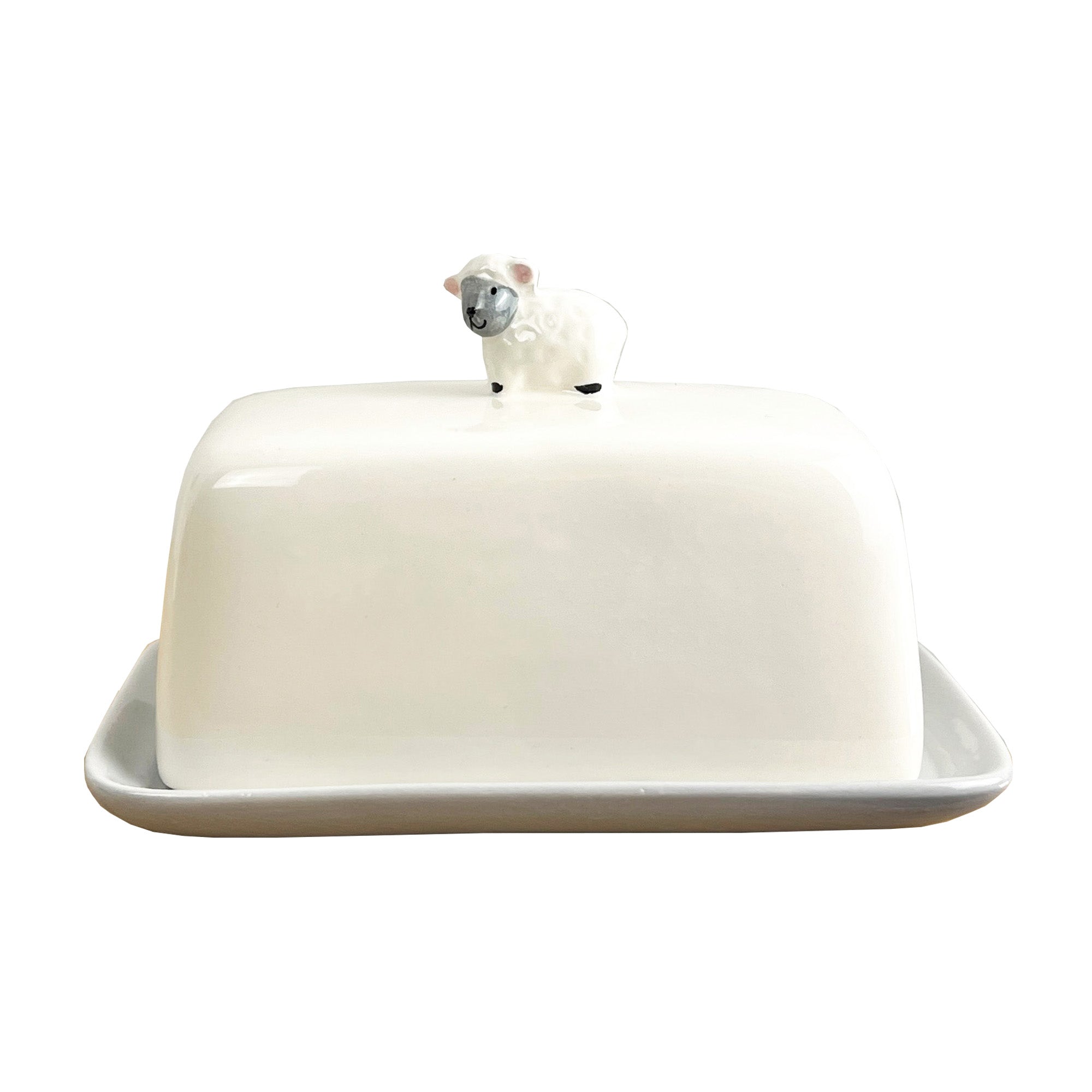 Sheep Butter Dish – Ceramic