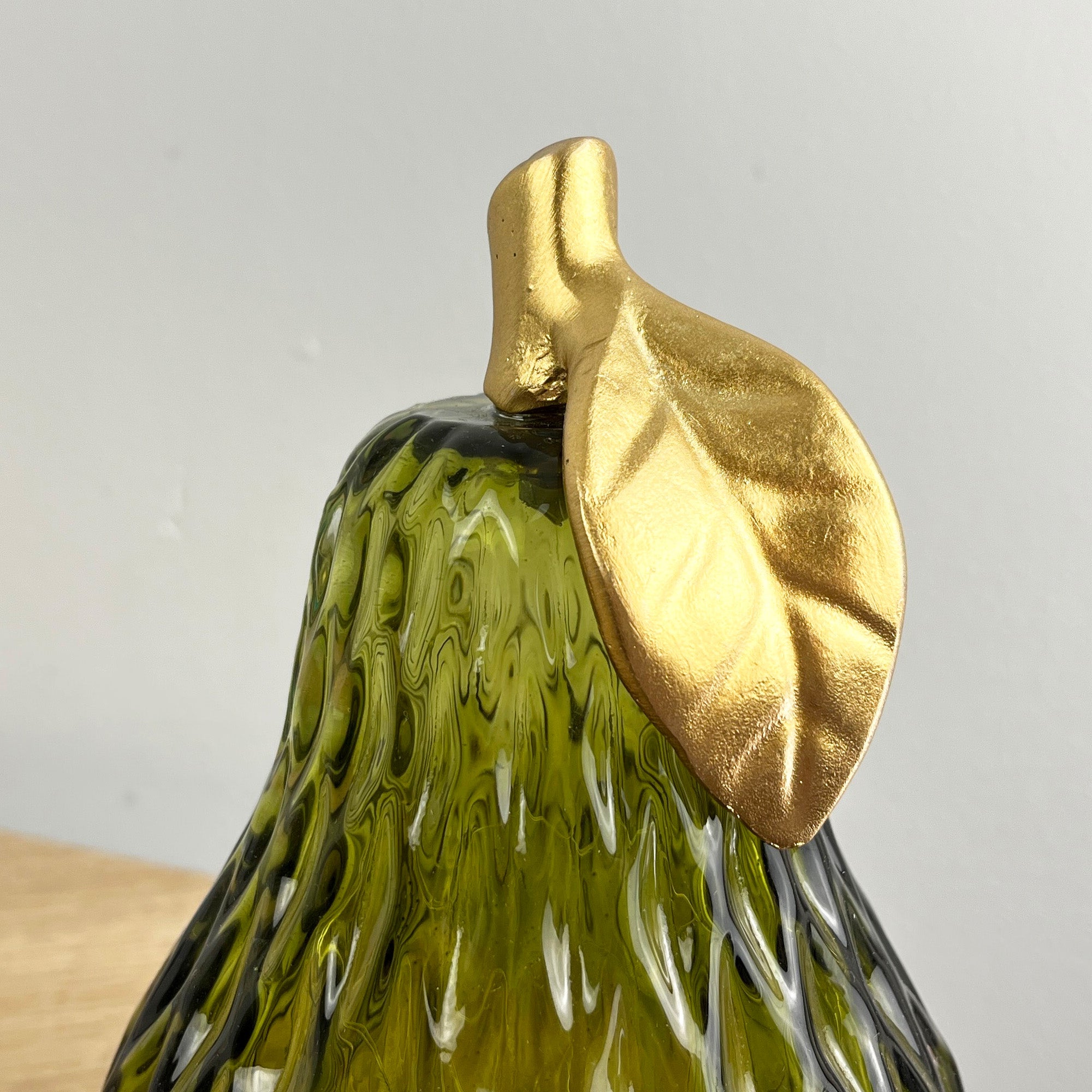 Green Glass LED Mood Light Apple & Pear Ornaments