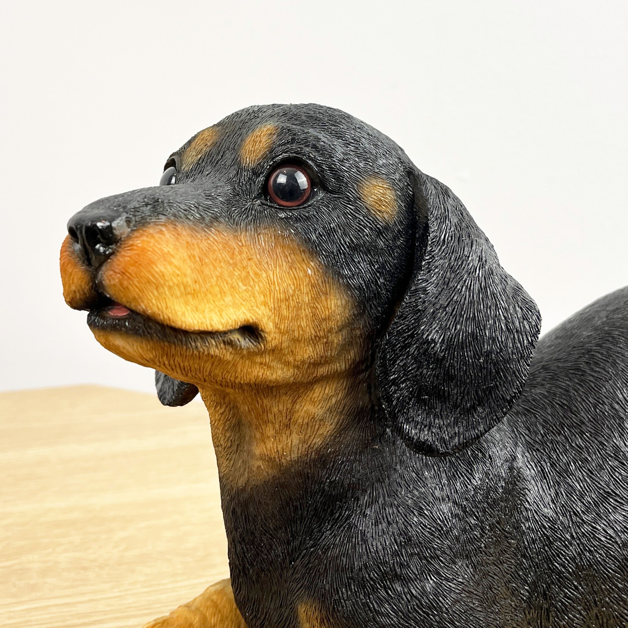 27.5cm Playful Dachshund Puppy Ornament – Resin