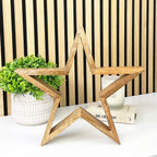 33cm Wooden Star Decoration