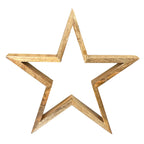33cm Wooden Star Decoration