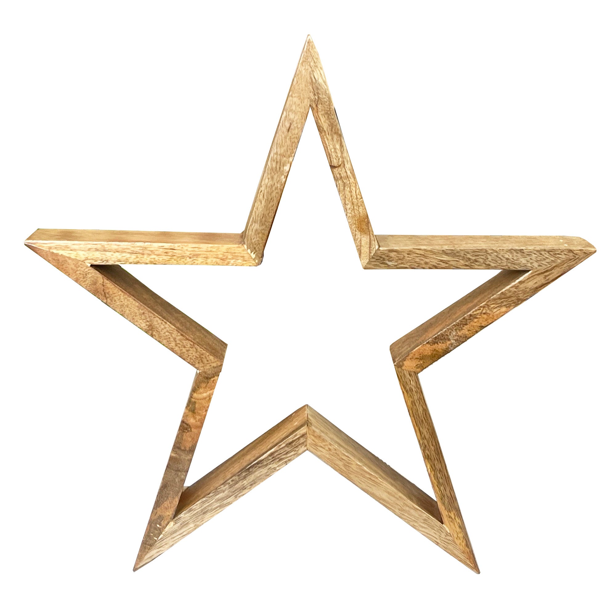 33cm Wooden Star Decoration
