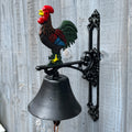 31.5cm Cockerel Garden Wall Bell – Cast Iron