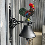 31.5cm Cockerel Garden Wall Bell – Cast Iron