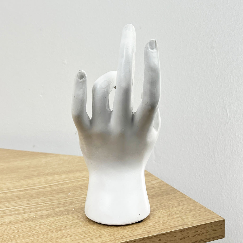 Rascette 18cm White Palmistry / Rascette Hand Ornament / Statue - Resin – Alfie ...