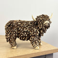 25cm Large Highland Cow Ornament / Figurine - Resin